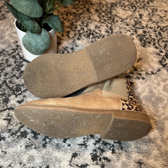 Seven Dials Beige+Cheetah Print Ankle Boots - Picture 6 of 8